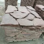 Песчаник Дракон красный 1 м³ (17-20 м²) обожженный, 40-60 мм для мощения парковки